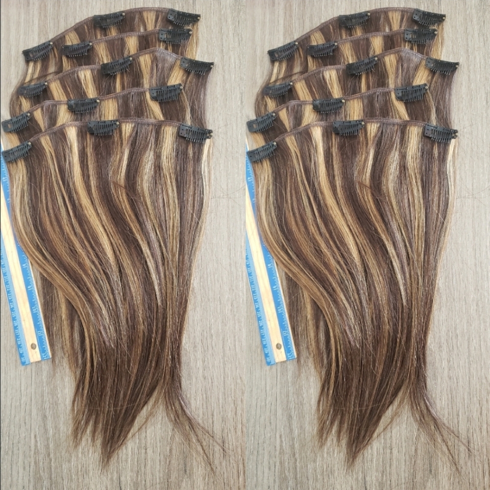 🆕️ Brand New 🌱 22 inch Real Hair Extensions Ready To Ship 5 Pc